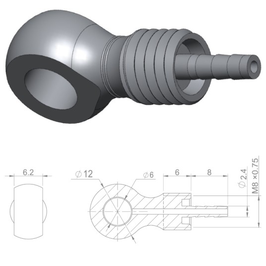 Banjo przew.hydr. HBP27 Nierdz;d/Formula 2.1mm