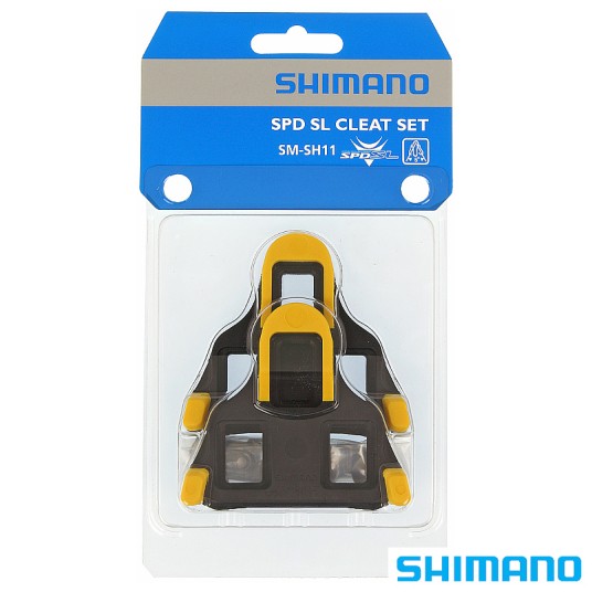 Bloki pedałów SM-SH11 SPD-SL;Samoregulujące;Żółte