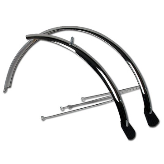 Błotnik kpl. CC-062 28";Stal;48mm;Chlapacz;Czarny