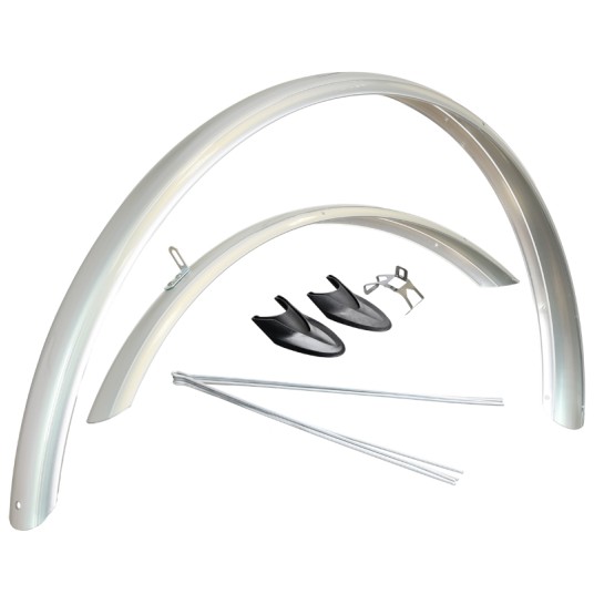 Błotnik kpl. WLD-26 26";PCV;53mm;GP;SREBRNY