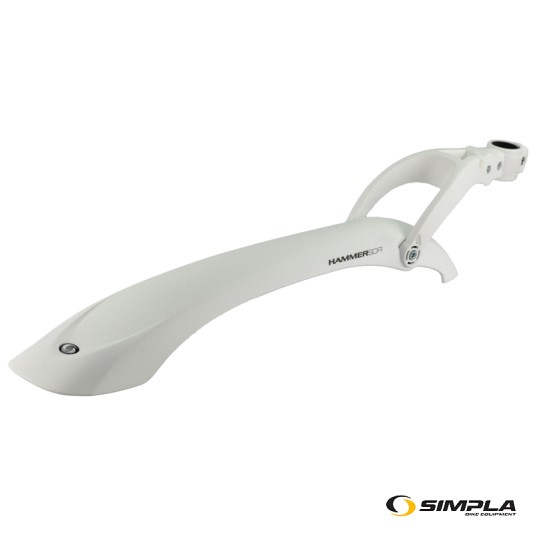 Błotnik tył SPL-HAMMER PCV;24"-28";AMT;Biały