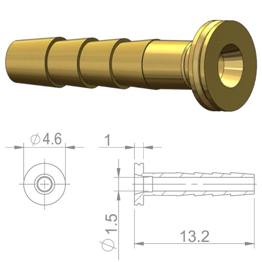 Igła przew.hydr. HBP07 Miedź;d/Shim.2.3mm;8szt
