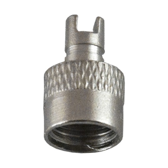 Kapturek zaworu KA-3 Metal;Schrader;Kluczyk;10szt