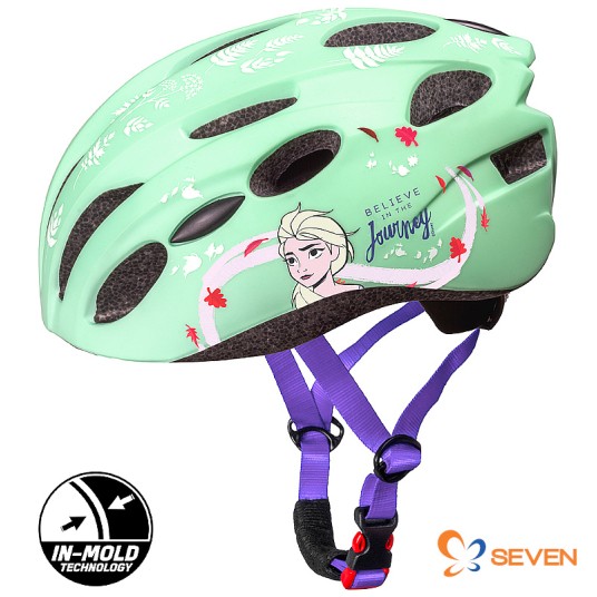 Kask dziecięcy FROZEN 2 In-Mold;Miętowy;"M"(52-56cm)