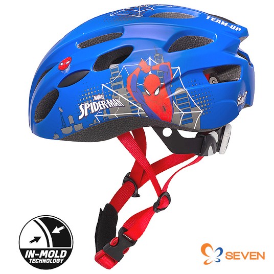 Kask dziecięcy SPIDER MAN In-Mold;Niebieski;"M"(52-56cm) -zdjęcie numer 1