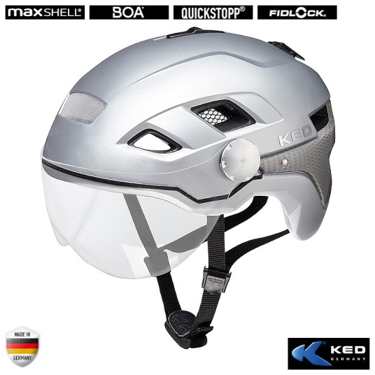 Kask KED B-VIS X-LITE Srebrny;City;"M"(52-58cm)