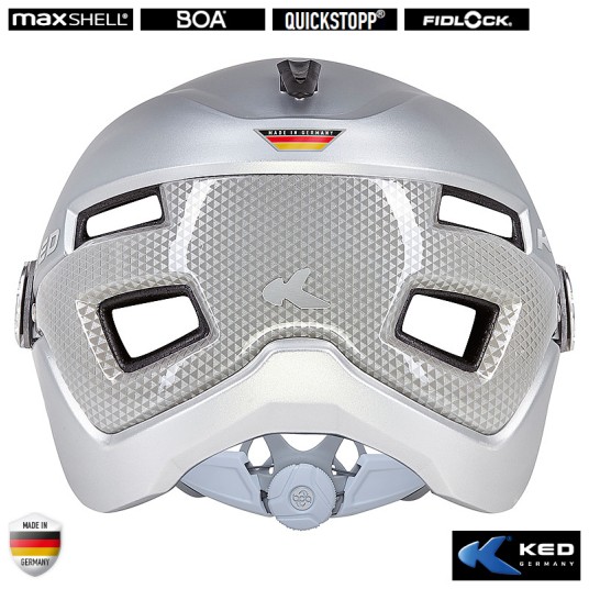 Kask KED B-VIS X-LITE Srebrny;City;"M"(52-58cm)