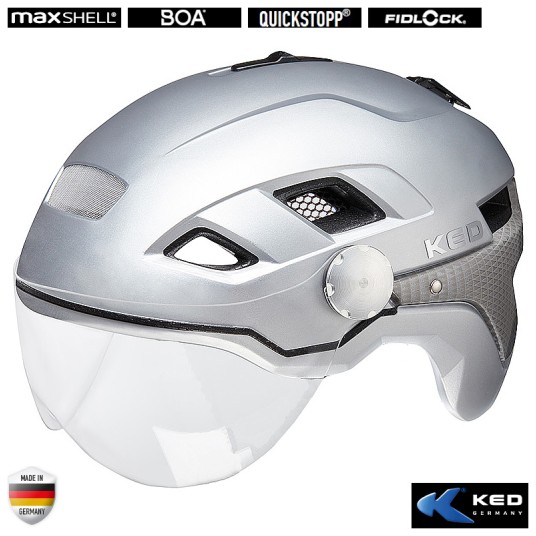 Kask KED B-VIS X-LITE Srebrny;City;"M"(52-58cm)