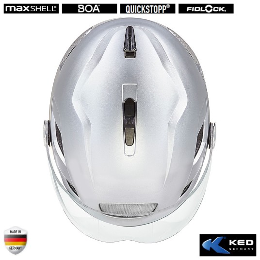 Kask KED B-VIS X-LITE Srebrny;City;"M"(52-58cm)