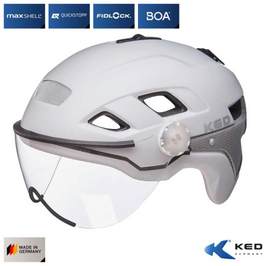 Kask KED B-VIS X-LITE Szary;City;"L"(56-61cm)