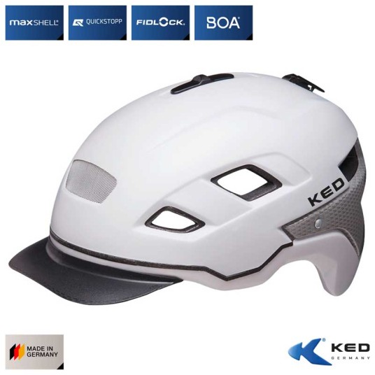 Kask KED BERLIN Szary;City;"M"(52-58cm)
