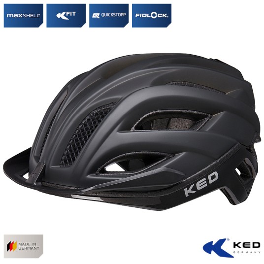 Kask KED CHAMPION VISOR CzarnyMat;MTB;"M"(52-57cm)