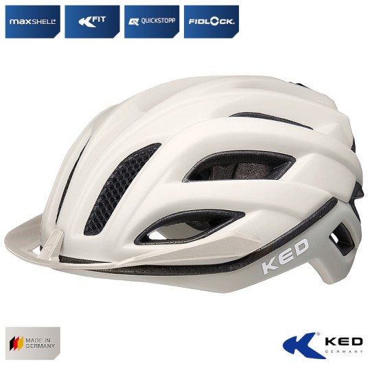 Kask KED CHAMPION VISOR Kremowy;MTB;"L"(58-61cm)