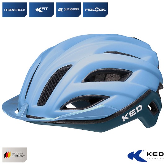 Kask KED CHAMPION VISOR Niebieski;MTB;"L"(58-61cm)