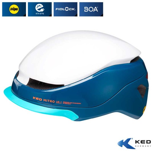 Kask KED MITRO UE-1 WH/NB;City;MIPS;"L"(58-61cm)