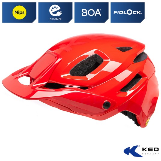 Kask KED PECTOR ME-1 Czerw.;MTB;MIPS;"M"(52-58cm)
