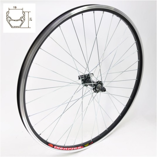 Koło 26" przód SFDM-CT10F QR;VB;CZ/SR/CZ