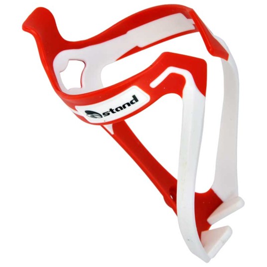 Koszyk bidonu CD-320 PVC;Czerwono-Biały