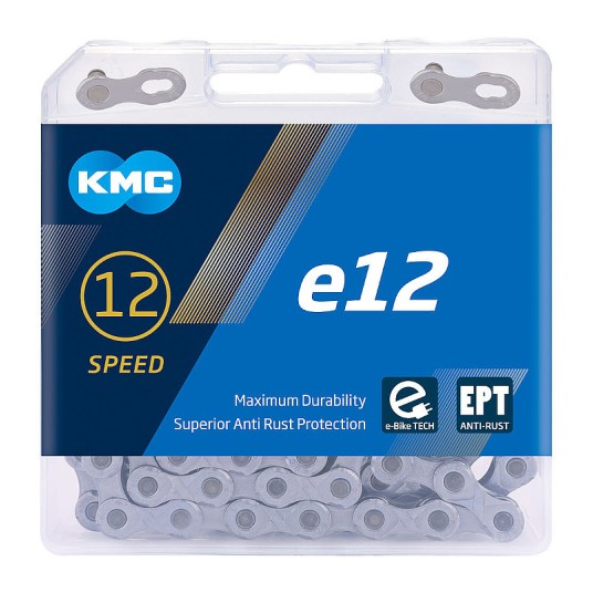 Łańcuch KMC e12T 1/2"x11/128";130og.;12b;EPT;BOX