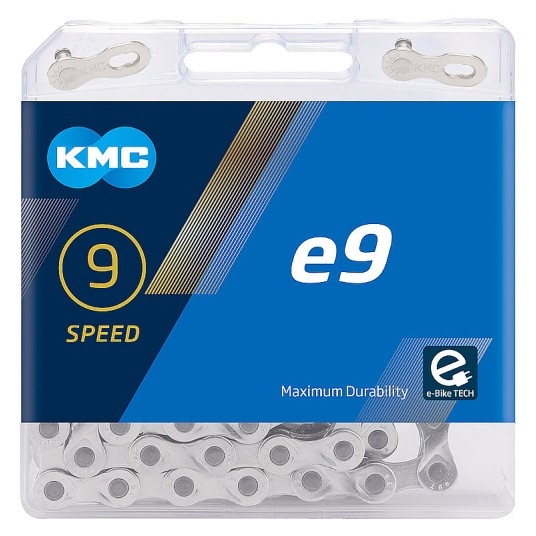 Łańcuch KMC e9T 1/2"x11/128";122og.;9b;SR;BOX