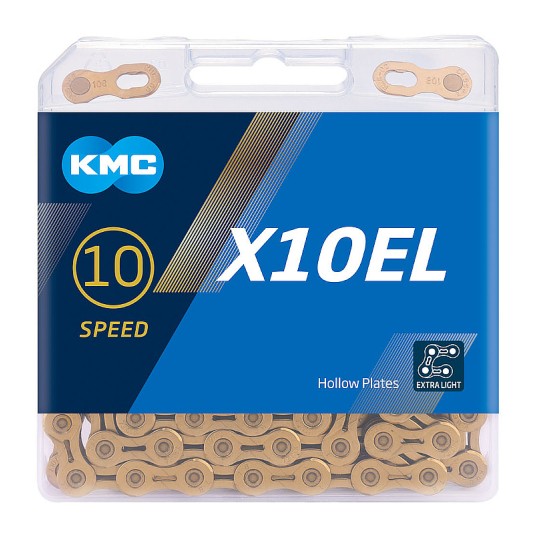 Łańcuch KMC X10EL 1/2"x11/128";114og.;10b;Ti-N;BOX