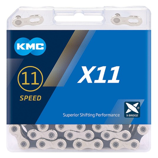 Łańcuch KMC X11 1/2"x11/128";118og.;11b;SR/CZ;BOX