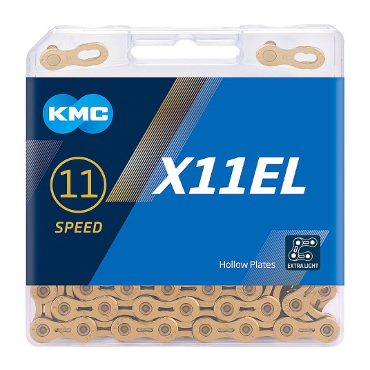 Łańcuch KMC X11EL 1/2"x11/128";118og.;11b;Ti-N;BOX