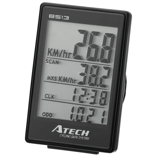 Licznik ATBS13 Atech;13funkcji;Bezprzew.;Czarny -zdjęcie numer 2