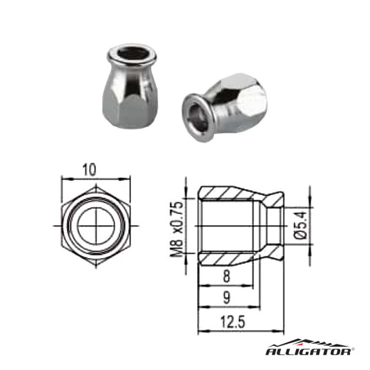 Nakrętka banjo HCP18-1 Nierdz.;M8x0.75;5szt