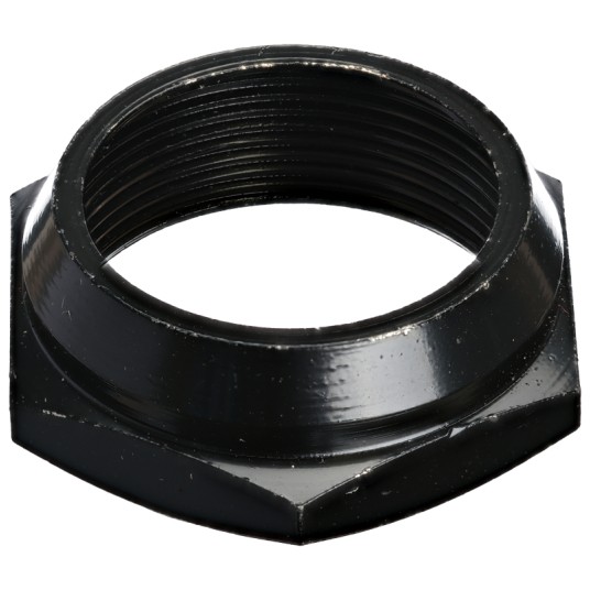 Nakrętka steru NA-009 Stal;Gwint25.4/21.1mm;CZARNA