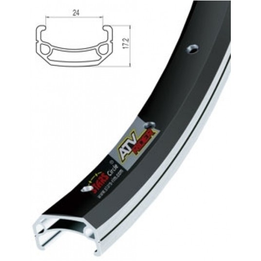 Obręcz Alu 20" J24SG 24x17.2mm;36H;CZ -zdjęcie numer 1