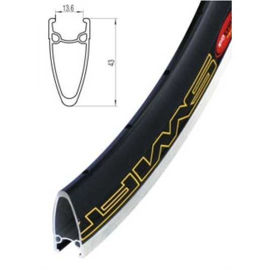 Obręcz Alu 28" J13DT 13.6x43mm;36H;SR