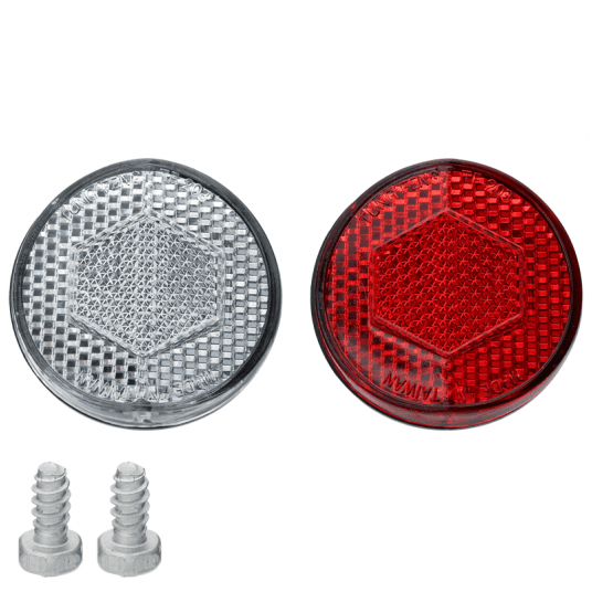 Odblask kpl. TF-203 Okrągły;P-Biały/T-Czerwony -zdjęcie numer 1