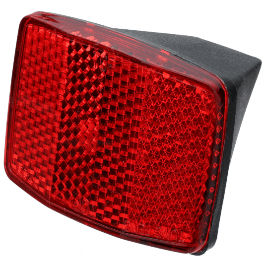 Odblask tył TF-201A Kwadratowy;n/Błotnik;Czerwony -zdjęcie numer 1