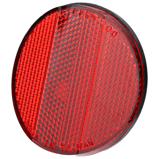 Odblask tył TF-215 Orągły;n/Błotnik;Czerwony -zdjęcie numer 1