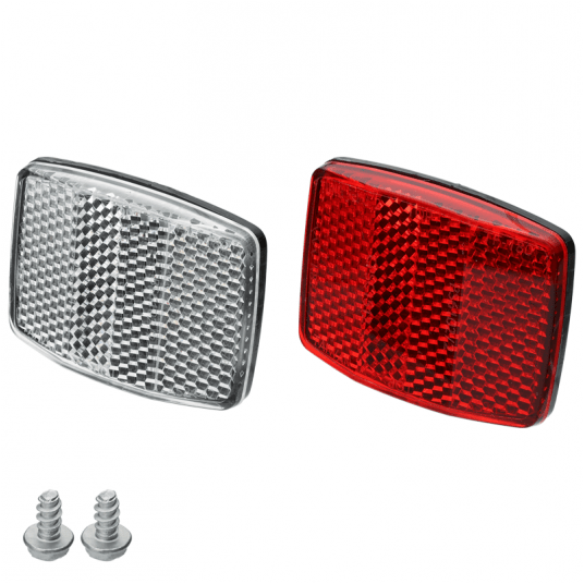 Odblaski TF-180 kpl.przód+tył;Biały/Czerwony -zdjęcie numer 1