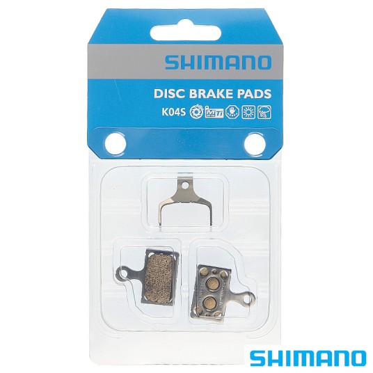 Okładziny ham.tarcz. SHIMANO K04S Metaliczne