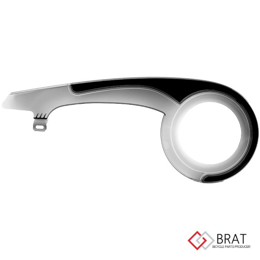 Osłona łańc. BRT-JAGUAR PC/ABS;38T;Czarna/Przeźr.