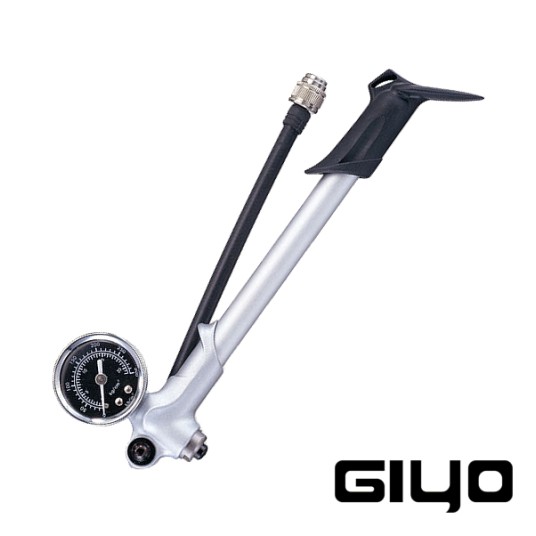 Pompka GIYO GS-02 d/Amort.;Alu/PCV;Manometr;300PSI