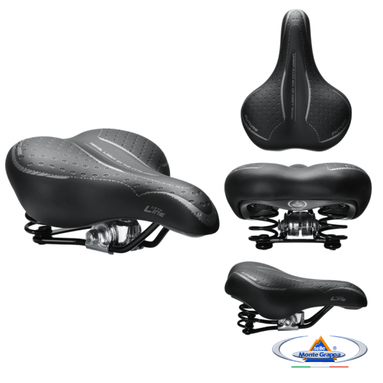 Siodło 1900 FUTURE Damskie;250x190mm;Sprężyny;Czarne -zdjęcie numer 1