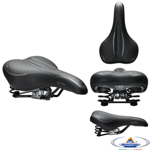 Siodło 1900 FUTURE Męskie;275x170mm;Sprężyny;Czarne -zdjęcie numer 1