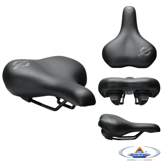 Siodło 6055PLUS NEVEA 260x205mm;Elastomer;Czarne -zdjęcie numer 1