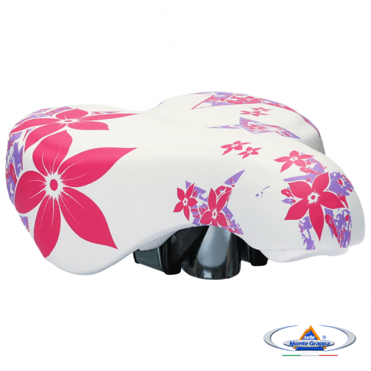 Siodło 996 OK GO Dziec.;220x145mm;Jarzmo;Biało/Różowe -zdjęcie numer 5