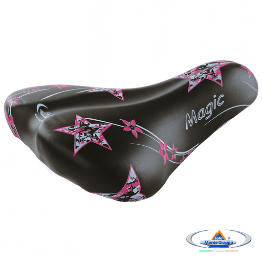 Siodło 997 MAGIC Junior;240x190mm;Jarzmo;Czarno/Różowe -zdjęcie numer 2