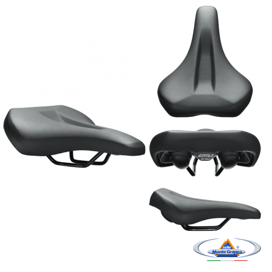 Siodło BMG S014 APNEA 265x190mm;Czarne -zdjęcie numer 1