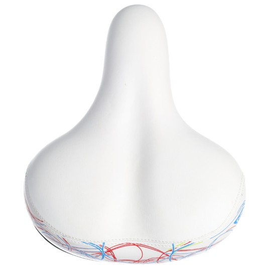 Siodło GF-1093 City;250x205mm;Elastomer;Białe