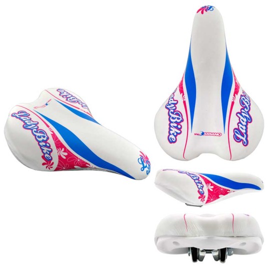 Siodło IB-LADY BIKE Dziec.;240x145mm;Jarzmo;BIAŁE
