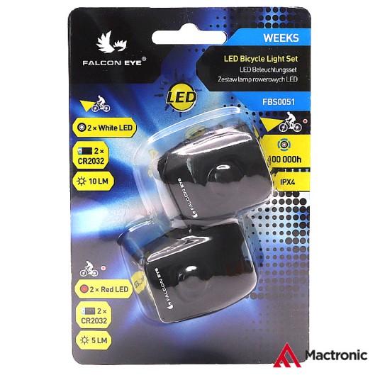 Zestaw lamp Falcon Eye WEEKS 10lm/5lm;2x2LED