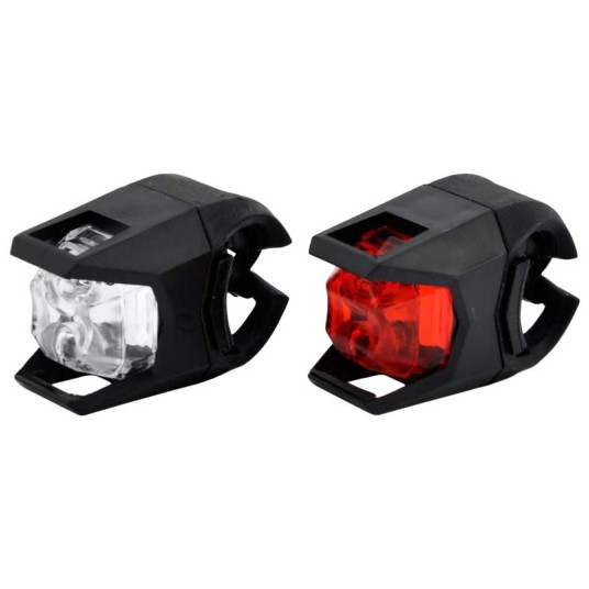 Zestaw lamp JY3005 2x2LED;2F/2F;n/Baterie;CZARNA
