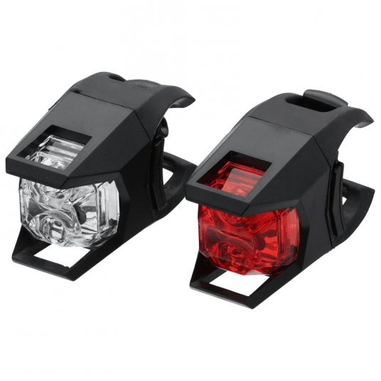 Zestaw lamp JY3005 2x2LED;2F/2F;n/Baterie;CZARNA -zdjęcie numer 1